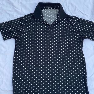 Pock-A-Dot Buttoned Collared Shirt
